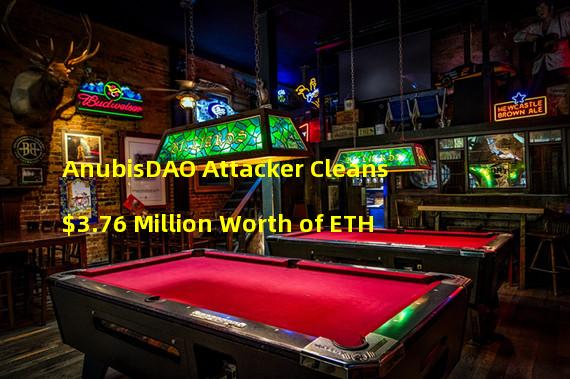 AnubisDAO Attacker Cleans $3.76 Million Worth of ETH