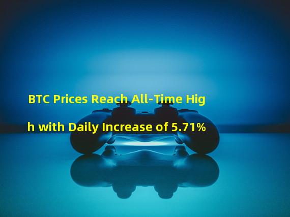 BTC Prices Reach All-Time High with Daily Increase of 5.71%