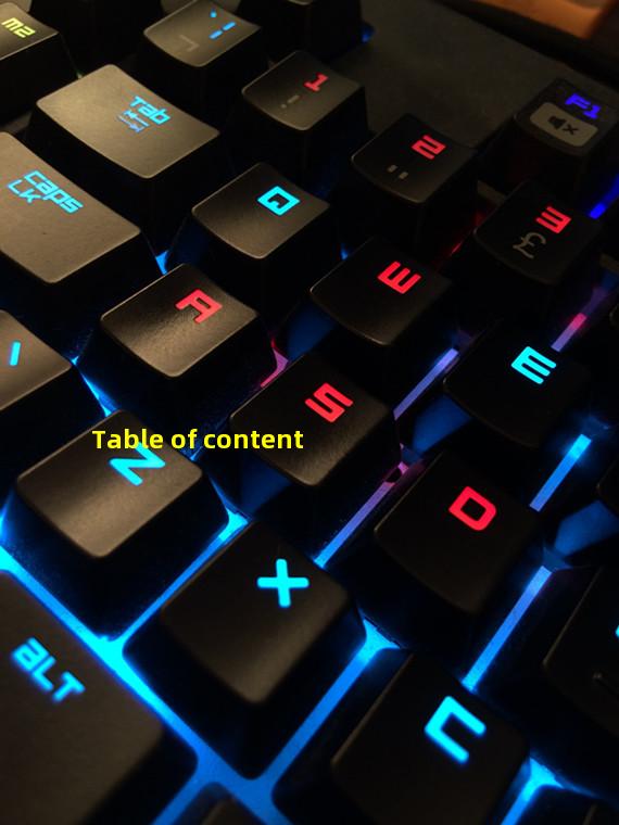 Table of content