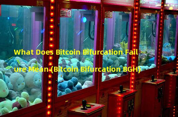 What Does Bitcoin Bifurcation Failure Mean (Bitcoin Bifurcation BGH)